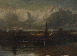 Mořská krajina, padělek na způsob Johna Constabla (1776-1837) (olej na plátně) od John (manner of) Constable