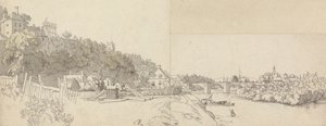 Město při pohledu z břehů řeky od John Alexander Gresse