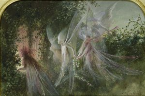 Fairies at a Window, c.1864 (wc a kvaš) od John Anster Fitzgerald