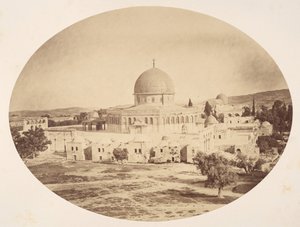 Jeruzalém, místo chrámu na hoře Moria, 1857.