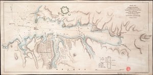Černomořský Sebastopol z ruského průzkumu z roku 1836