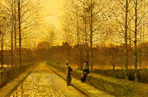Ve Zlatém lesku, 1883 od John Atkinson Grimshaw