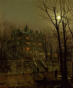 Knostrop Old Hall, Leeds od John Atkinson Grimshaw