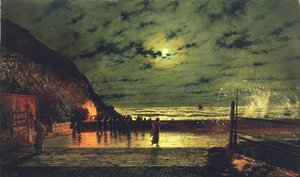 Harbour Flare, 1879 od John Atkinson Grimshaw