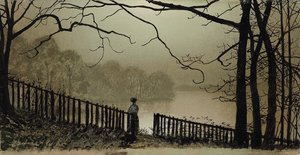 Jezero Waterloo, Roundhay Park, Leeds, 1876-7 od John Atkinson Grimshaw
