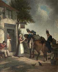 Osvěžující vojáci, kolem roku 1805 od John Augustus Atkinson