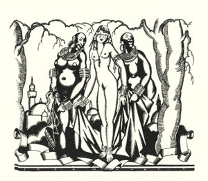 Ilustrace pro Dona Juana od Lorda Byrona (litho)