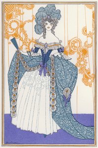 Ilustrace pro "Rogues In Porcelain", Různé básně osmnáctého století (barevné lito)
