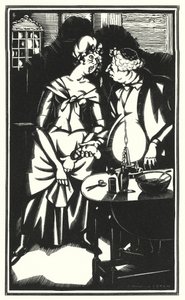Ilustrace pro Tristram Shandy od Laurence Sterne (litho) od John Austen