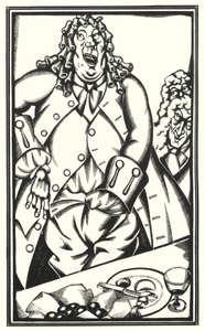 Ilustrace pro Tristram Shandy od Laurence Sterne (litho) od John Austen