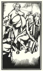 Ilustrace pro Tristram Shandy od Laurence Sterne (litho) od John Austen