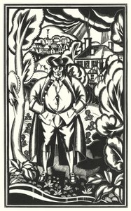 Ilustrace pro Tristram Shandy od Laurence Sterne (litho) od John Austen