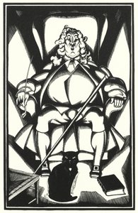 Ilustrace pro Tristram Shandy od Laurence Sterne (litho) od John Austen
