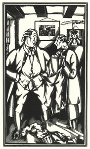 Ilustrace pro Tristram Shandy od Laurence Sterne (litho) od John Austen