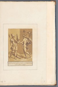 Merkur dává Minervě panflut Svým přátelům a každému (...) (název série na předmětu) od John B. Skippe