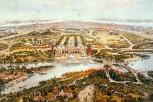 Central Park, léto, pohled na jih, 1865