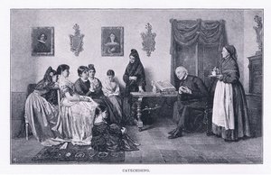 Katechizace, z The Magazine of Art 1893, Cassell and Company od John Bagnold Burgess
