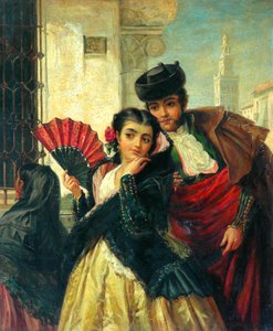 Scéna ve Španělsku, poblíž Sevilly, c.1853