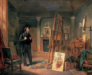 Portrét Thomase Faeda v jeho ateliéru, 19. století