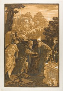 Melchizedech Blessing Abraham, z Opera Selectoria od John Baptist Jackson