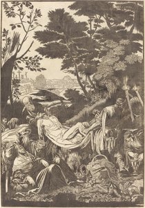 The Entombment [recto] od John Baptist Jackson after Jacopo Bassano