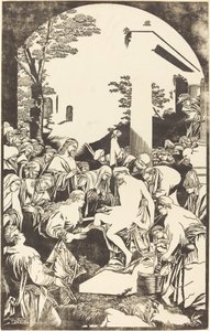 Vzkříšení Lazara od John Baptist Jackson after Leandro Bassano