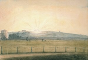 Západ slunce z observatoře v Oxfordu, 20. prosince 1784