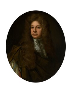 Polodlouhý portrét Adama Urquharta s krajkou Jabot (olej na plátně) od John Baptist de (circle of) Medina