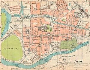 Chester, c20. století od John Bartholomew