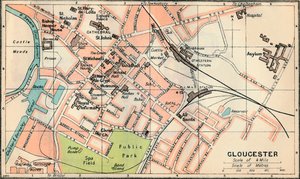 Gloucester, c20. století od John Bartholomew
