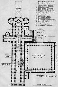Norwichská katedrála, c20. století