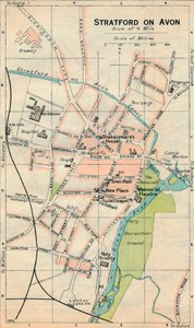 Stratford na Avonu, 20. století od John Bartholomew
