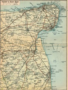 Thanet a East Kent, c20. století od John Bartholomew