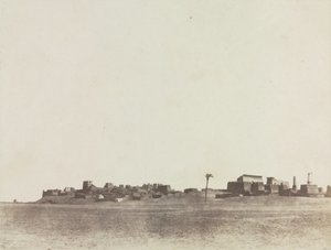 Pohled na Luxor, 1854.