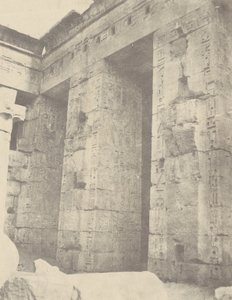 Medinet Habu, Palác Ramses II. II. Dvůr, East Side od John Beasly Greene