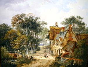 The Swan Inn (olej na plátně)