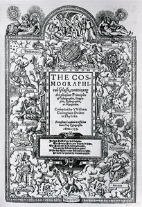 Titulní strana Kosmografického skla, 1559 od John Bettes