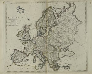 Evropa, 1814 od John Bower