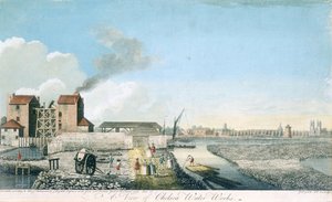 Pohled na vodní dílo Chelsea, 1750