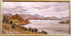 Looking Out of Loch Corrie, 27. srpna 1885 (olej na plátně) od John Brett