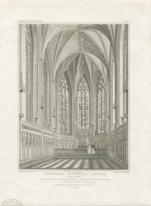 Interiér katedrály Lichfield - Lady Chapel: rytina a [c 1820] (tisk)