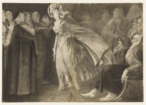 Žena stojící mezi bratry (recto)