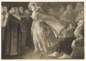 Žena stojící mezi bratry recto, c. 1770-1775.