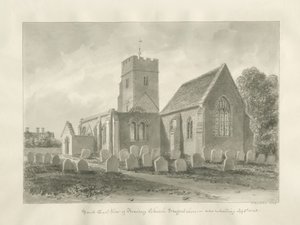 Armitage Church: sépiová kresba od John Buckler
