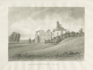 Biddulph Hall (starý): sépiová kresba