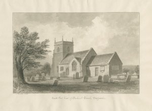 Bucknall Church: sépiová kresba od John Buckler