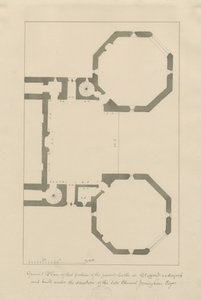 Castle Church - Stafford Castle: pencil and wash, nd [?19th cent] (kresba) od John Buckler