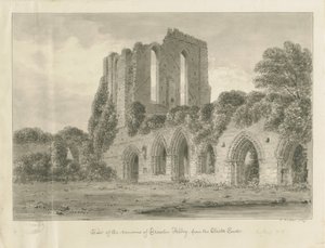 Croxden Abbey: seepiapiirustus od John Buckler