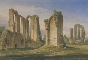 Croxden Abbey: malba vodovými barvami od John Buckler