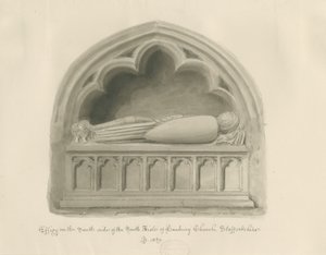 Hanbury Church - podobizna [sira Johna Hanburyho]: sépiová kresba od John Buckler